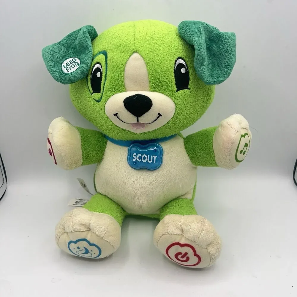 Leap Frog Interactive Learning My Pal Scout Plush Talking Puppy Dog Tested Works